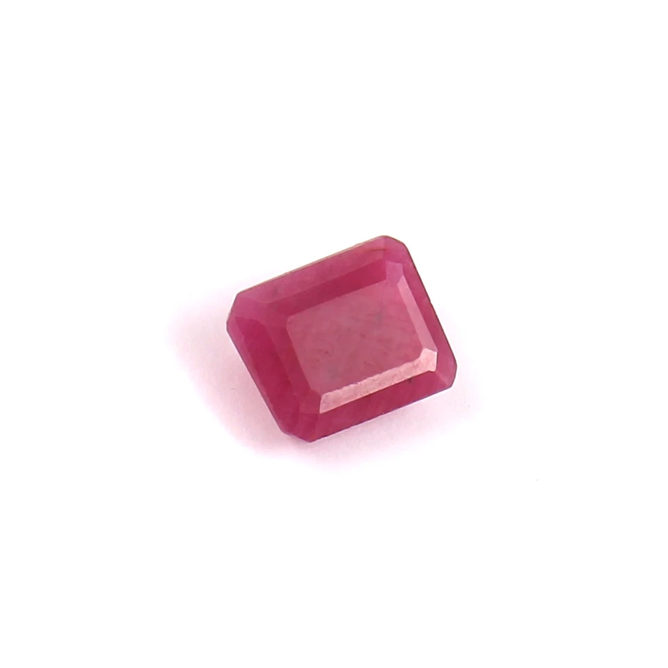 1.20 CT Natural CERTIFIED Mozambique Ruby Radiant Cut Loose Gemstone 7x5 MM - Image 4 of 4