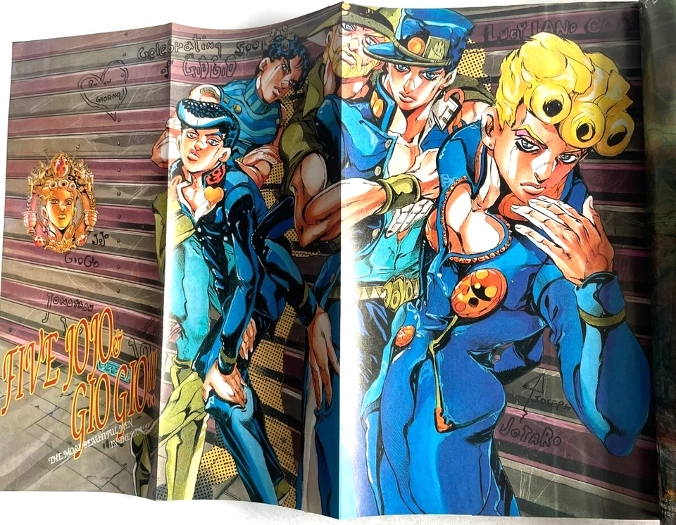 Weekly Shonen Jump 1997 No.13 JoJo Part 5 Cover Color 10th Anniversary japan - Image 2 of 4