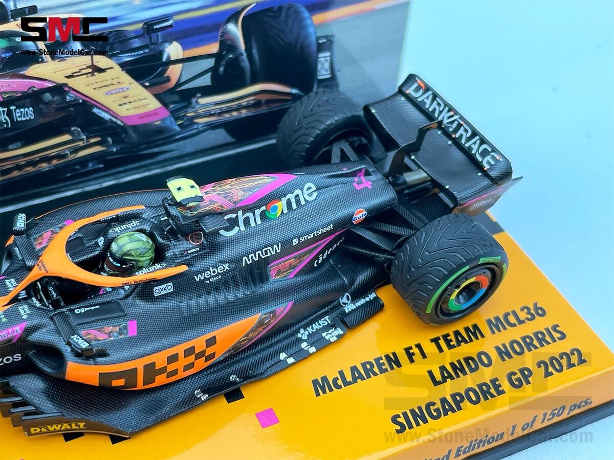 Mclaren F1 MCL36 #4 Lando Norris Singapore 2022 Special Mclaren F1 MCL36 #4 Lando Norris Singapore 2022 Special