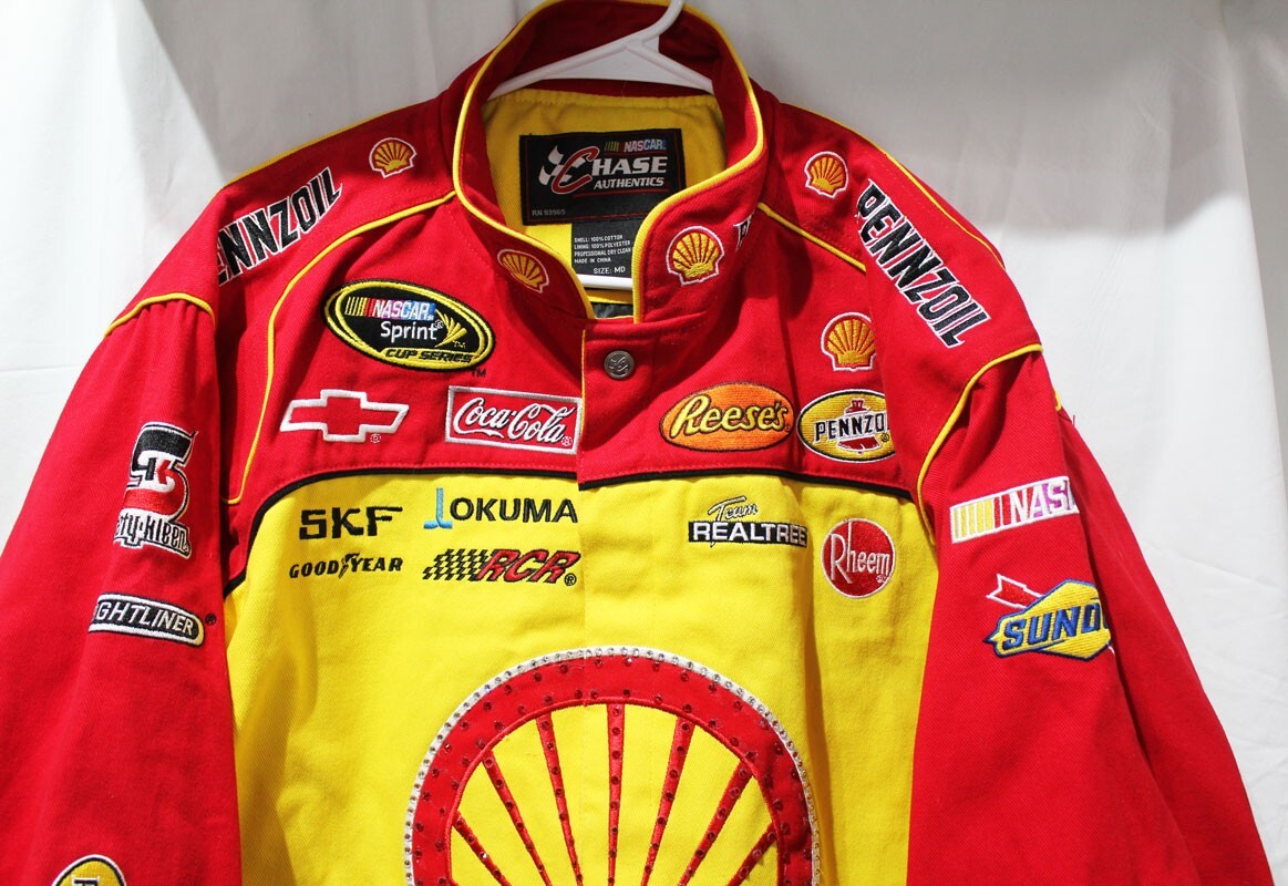 Vtg Chase Authentics Kevin Harvick #29 Pennzoil Jacket Bomber