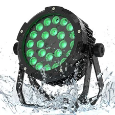 UKING Waterproof LED Par Light 24x18W 6in1 RGBWA UV DMX512 Outdoor Stage Light