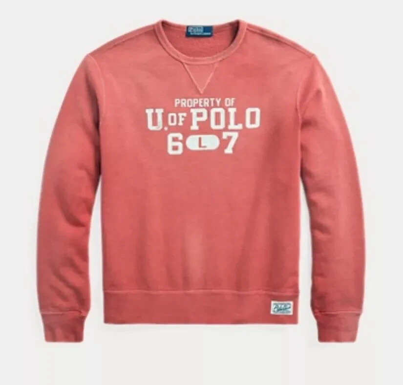 PONY $168 Polo Ralph Lauren Bedford felpa in pile pullover pesante camicia da sci XXL