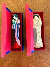 N111 Handmade Natural Wooden Hair Comb Decoration Comb Fine Tooth Comb