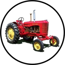 Massey Harris Model 333 Tractor NEW Sign: 14" Dia. Round USA STEEL