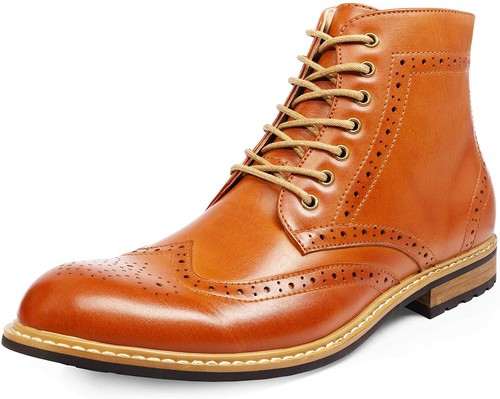 Bruno Marc Men's Dress Ankle Motorcycle 