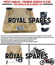MOTO MARVELS "TOURING CLEAR SCREEN" FIT FOR ROYAL ENFIELD HIMALAYAN & SCRAM 411