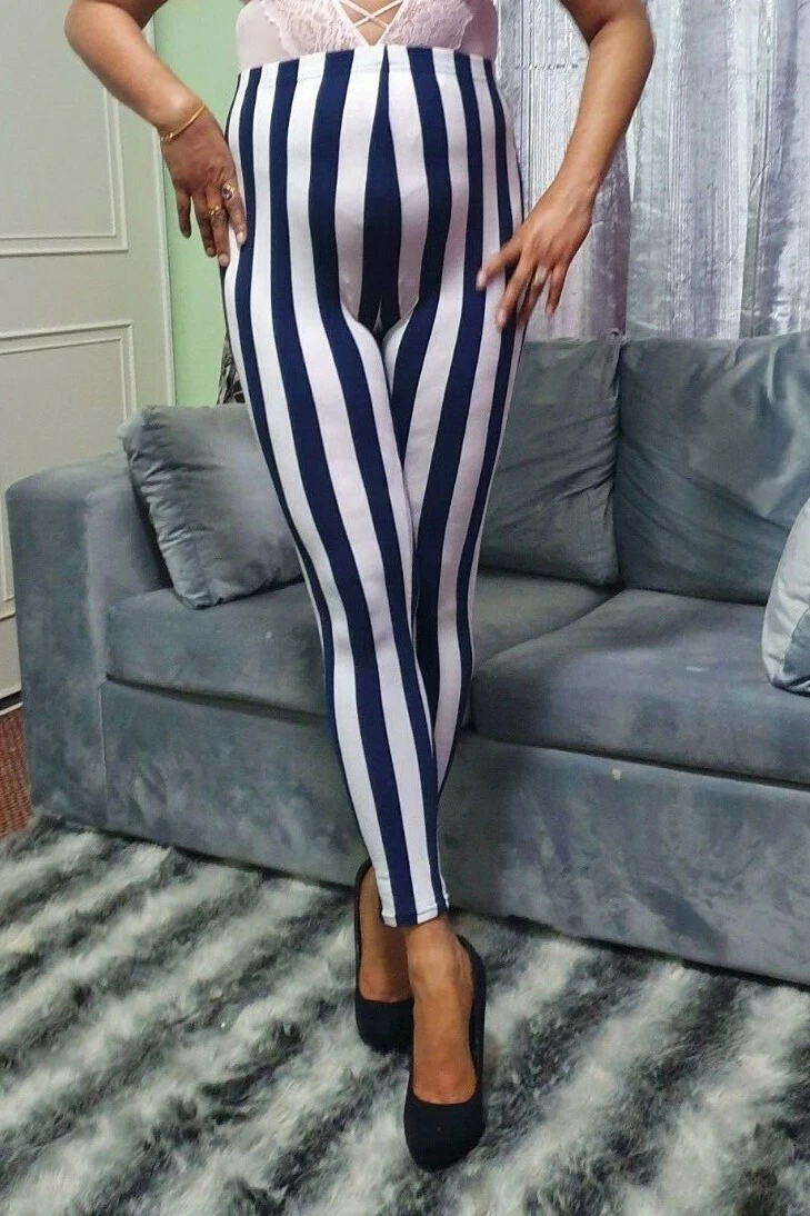 Jeggings top with stripes