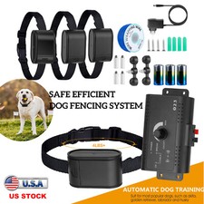 Electric Fences System Dog Auto Boundary Training Collar Trainer for 2 3 Dogs