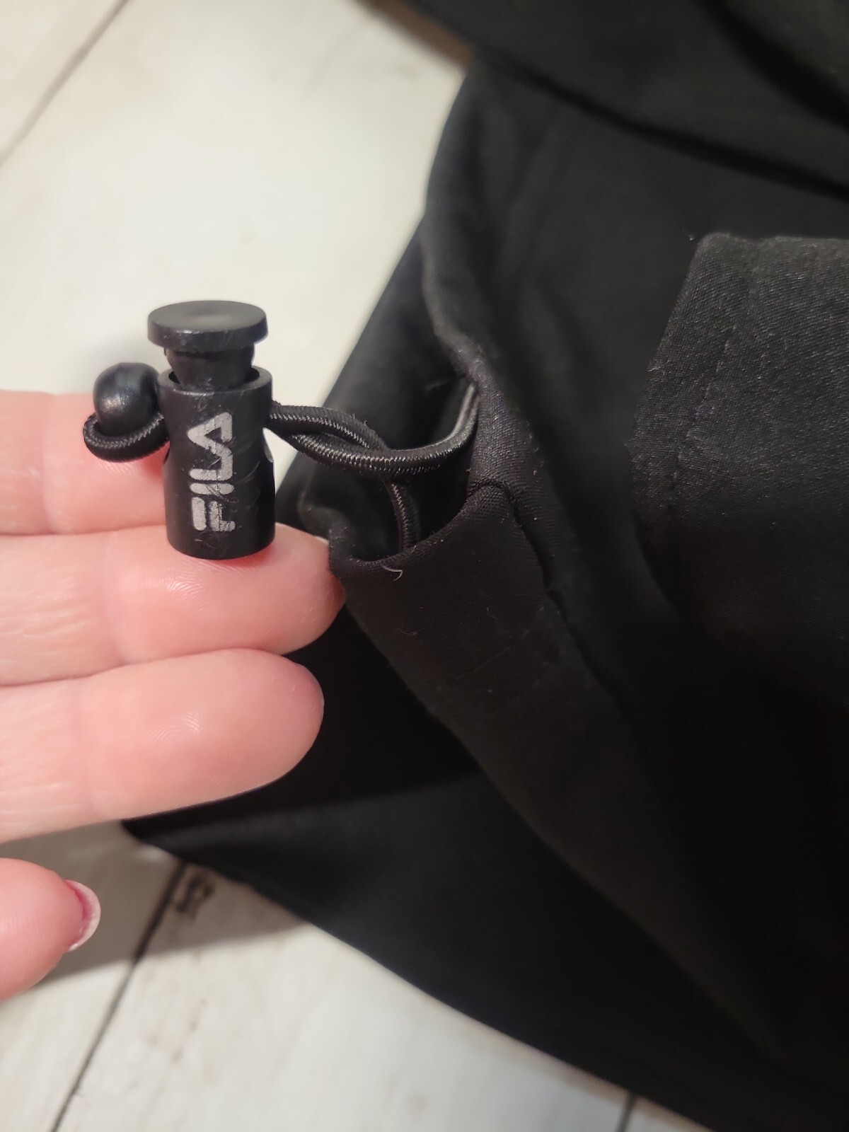 Fila Jacket Polyester Soft Shell Black Zip Up Old… - image 10