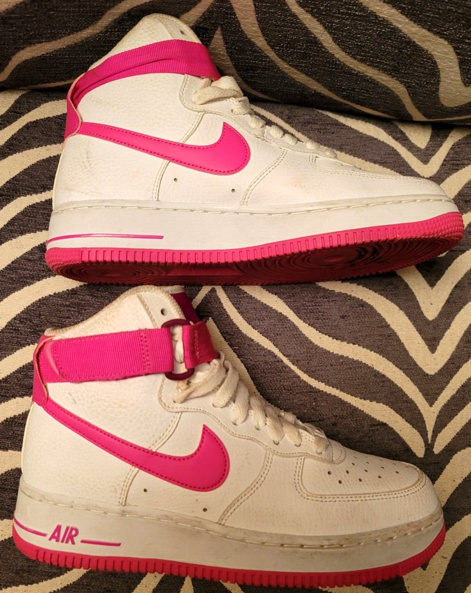 nike women's air force 1 high pink white