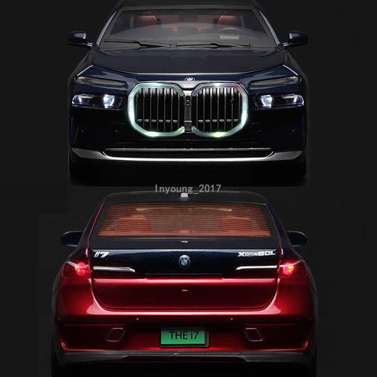 1:24 BMW i7 G70 EV 2023 Model Car Diecast Toy Cars Toys for