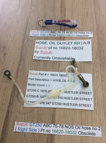 HOSE, OIL OUTLET RH | A,B