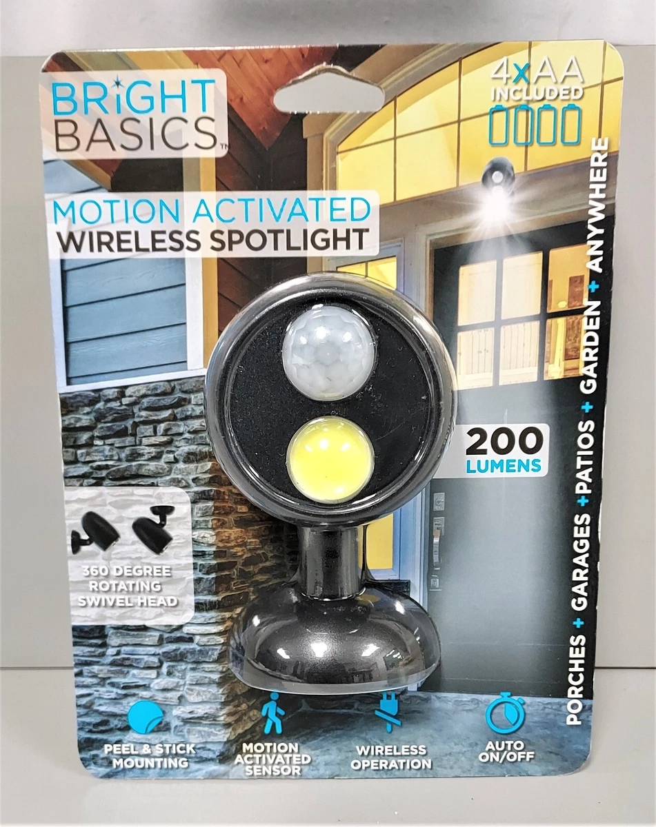 Bright basics motion activated wireless spotlight deals