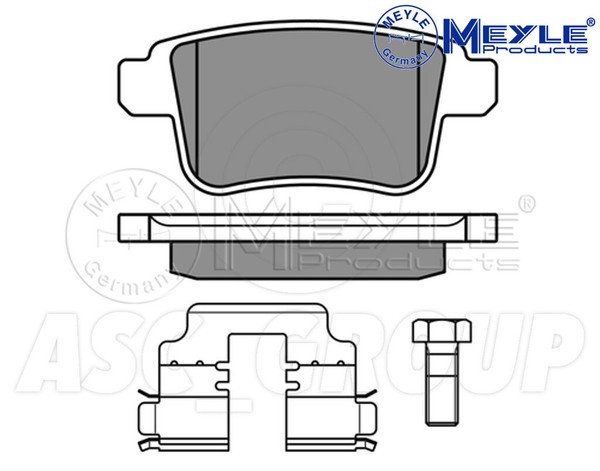 Meyle Bremsbelagsatz Hinterachse Mit Anti-Quietsch-Platte 025 246 9216-image