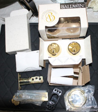 Baldwin 98011-003 Lifetime Polished Brass Low Profile Double Cylinder Deadbolt