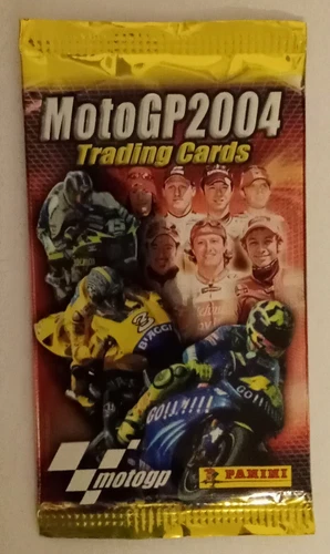 PANINI MOTO GP 2004 TRADING CARDS SEALED SACHET NEW (Reds, Biaggi..)