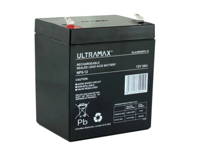 ULTRAMAX 12V 5,4ah (ersetzt alle 4ah & 5ah) - Brandneu - würfelförmiger Akku