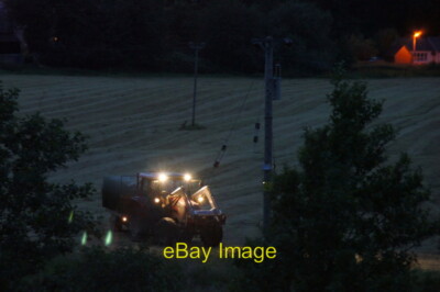 Foto 6x4 Sammeln Silage nach Sonnenuntergang, Schloss Struy Erchless Half Ten um 2012