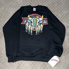 Vintage NOS Native american dream catcher long sleeve mock shirt Large USA 90s