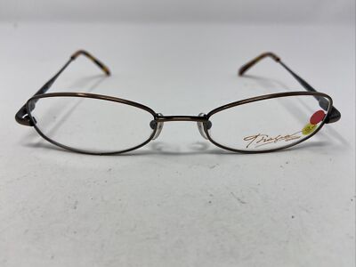 Fralia Eyewear BIANCA BR 48-18-130 Brown Metal Full Rim Eyeglasses Frame S383