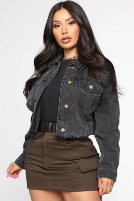 Black DENIM JACKET - Medium 