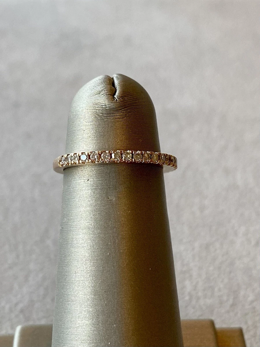 Vera Wang Love 14K Rose Gold Diamond Ring size 4.5 eBay