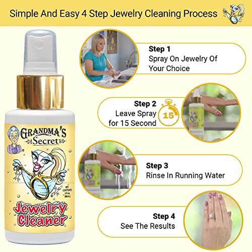 Gold and Silver Jewelry Cleaner AntiTarnish Spray for Gold Platinum