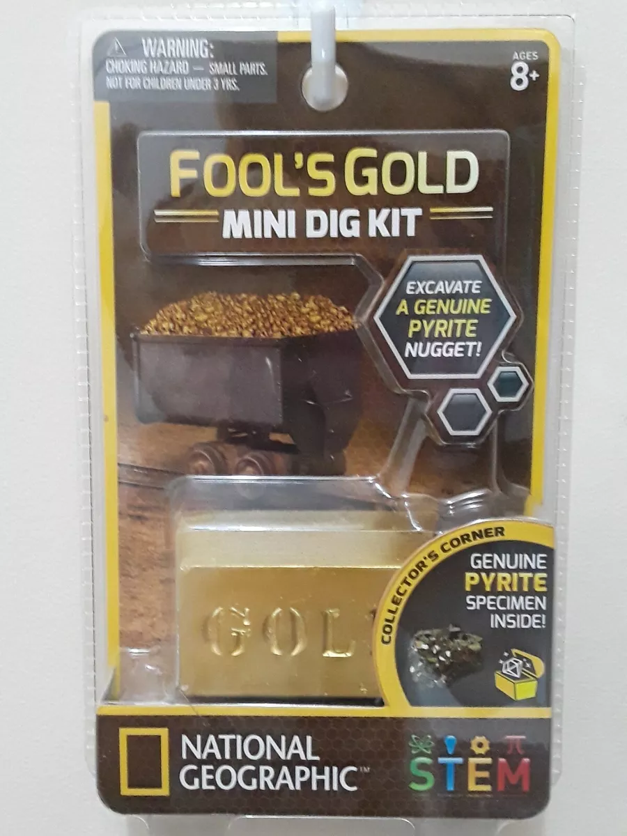 National Geographic Fool's Gold Mini Dig STEM Science Kit