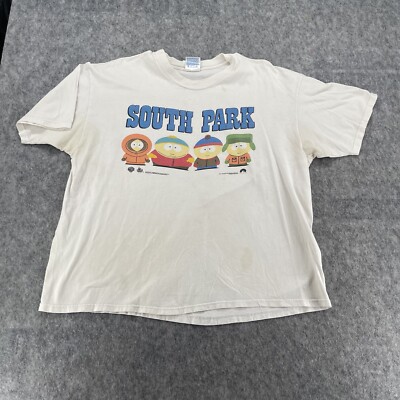 Vintage South Park Bigger Longer Uncut Cartoon 90s Funny USA T