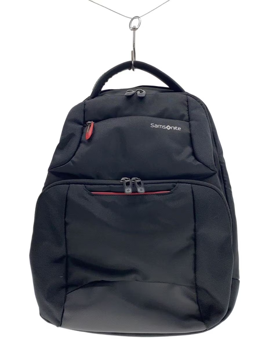 SAMSONITE Backpack, Polyester, Black, Solid Color… - image 1