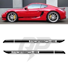 Kit grafica adesivi aftermarket Porsche Cayman 981 strisce laterali set decalcomanie