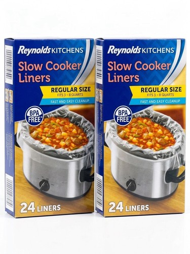 2 Pack - Reynolds Kitchens Slow Cooker Liners, Regular Size (24 ct.)