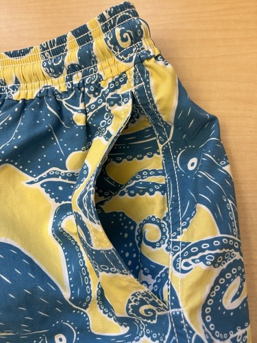 Vilebrequin Boys Swimwear Trunks Size 12 Octopus Blue Yellow - Picture 5 of 10