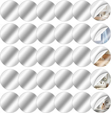 30Pcs Small Mirrors for Crafts, Small round Pieces for Crafts, Mini Acrylic r...