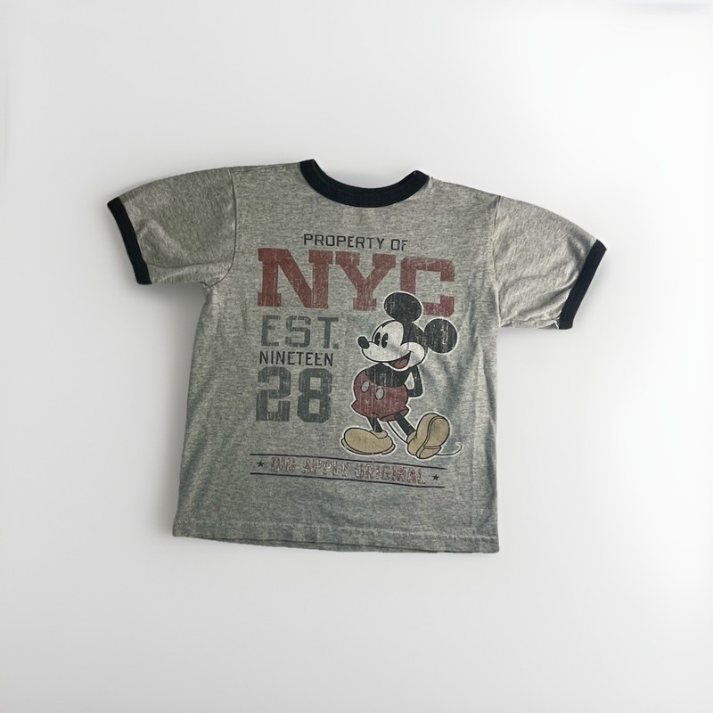 Disney Store Mickey Mouse New York City T-shirt Kids XS Size 4 Vintage Look