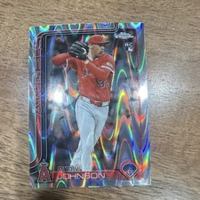 Topps 2025 Chrome Update Ryan Johnson Rookie Wave USC116 Los Angeles Angels