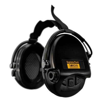 Sordin Supreme Pro-X Electronic Hearing Protector Black Neckband 76302-X-02-S-US