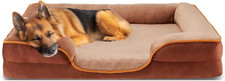 Orthopedic Dog Bed for Large Size Dogs, Supportive Memory Foam Dog Sofa with Was