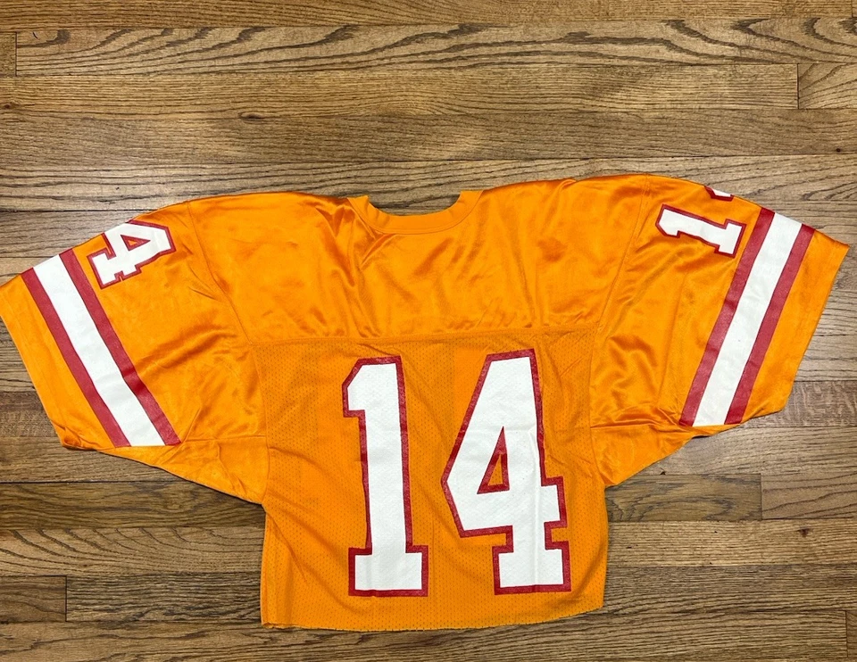 Vintage Tampa Bay Buccaneers Jersey Vinny Testaverde Creamsicle Orange Sz Large - Image 3 of 3