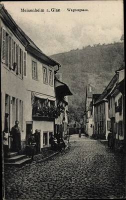 Ak Meisenheim am Glan, Blick in die Wagnergasse, Wohnhäuser - 10671290