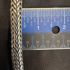 STERLING SILVER - SERPENTINE/WHEAT CHAIN NECKLACE TOGGLE CLOSURE / 19" LONG — photo 6