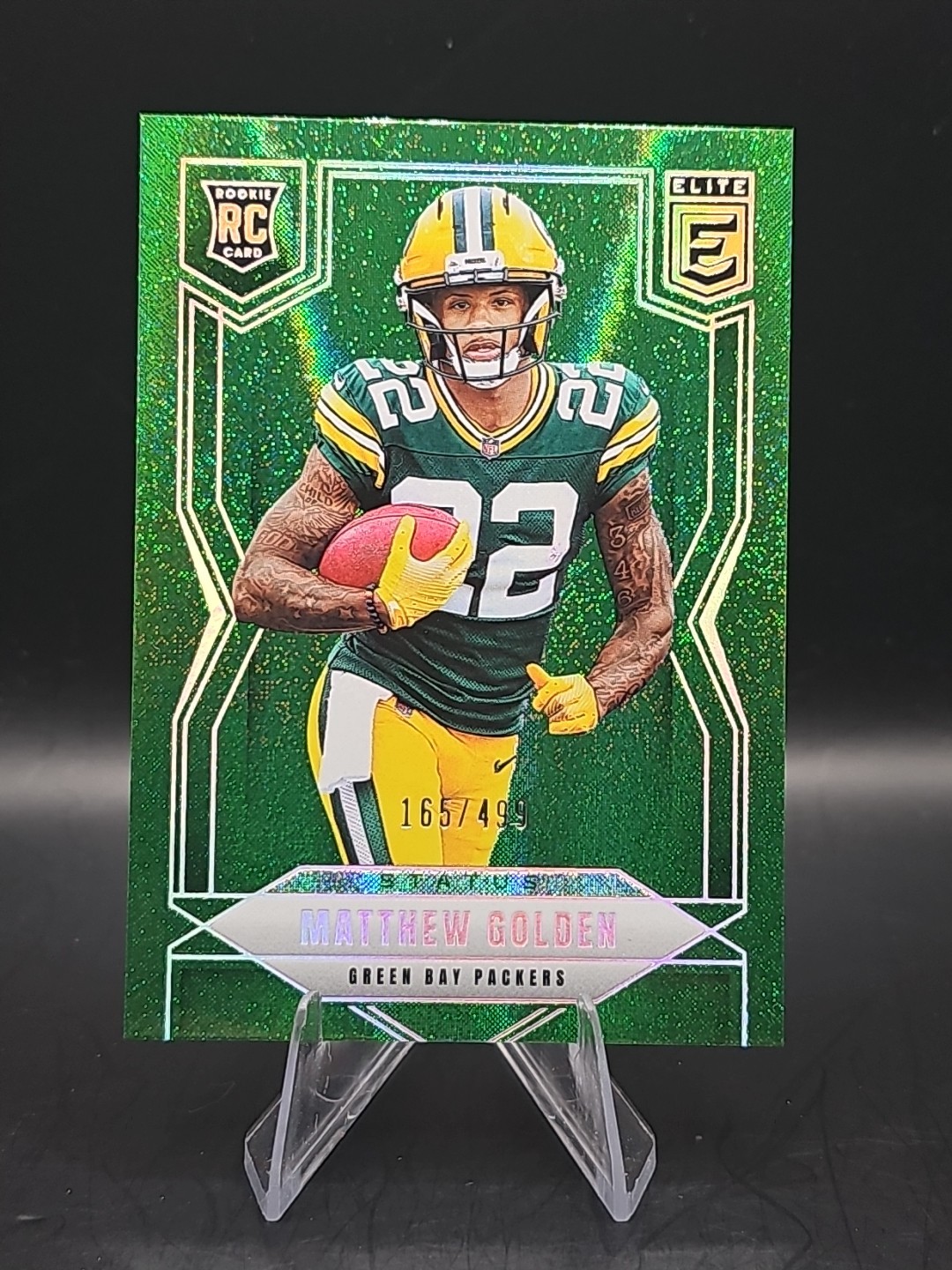 2025 Panini Donruss Elite Rookies Matthew Golden #144 Status Sparkle /499 (RC)