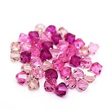 Swarovski Crystal Beads Bicone Pinks Mix (5328)