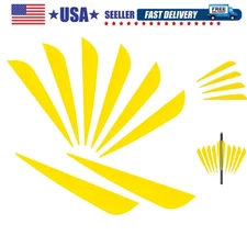 Arrows Vanes 4 Inch Plastic Feather Fletching for DIY Archery Arrows 50 Pack…