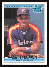 1992 Donruss #5 Kenny Lofton RC Rated Rookie Card Houston Astros. rookie card picture