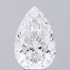Pear Diamond Lab Grown GIA Certified VS1 Clarity E Grade 5.41 Ct 878.00 per carat