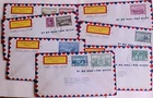 CANADA  FDC SET OF 9 SPECIAL DELIVERY EXPRESS 1946 on 7 DIFF. COVERS