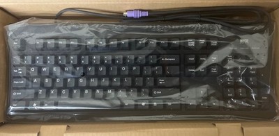 770413-01L - WYSE 104-Key PS/2 Black Wired Keyboard KB-3923 (NEW)