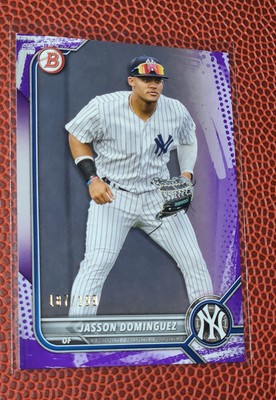 2022 Bowman - Prospects Jasson Dominguez #BP-98 Purple Pattern Border /199 (RC)