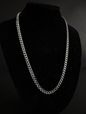 6mm Cuban Chain Panzerkette aus massivem 925 Sterling Silber Halskette 55cm